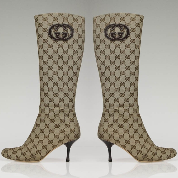 Rare gucci monogram boots - Picture 1 of 5